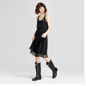 Hunter for Target Women's Mesh A Line Dress Black